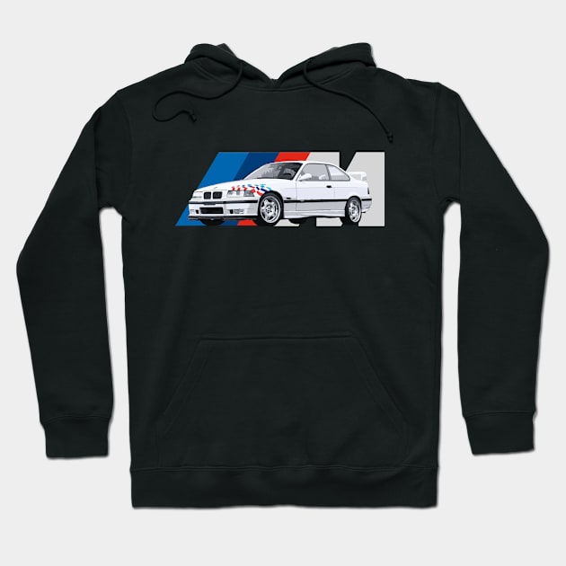 E36 CSL M3 LW PAUL WALKER MOTORSPORT DTM Hoodie by cowtown_cowboy